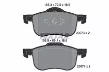 Передние тормозные колодки Textar Q+  2307303