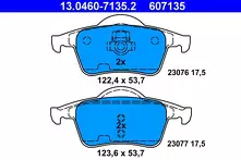 Задние тормозные колодки ATE  13.0460-7135.2