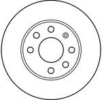 Тормозной диск TRW  DF4236