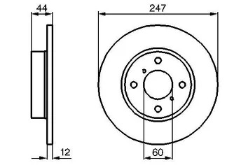 Bosch 0 986 478 729 <span>тормозной диск полный</span>