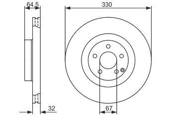 Bosch 0 986 479 415 <span>тормозной диск вентилируемый</span>