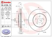 Тормозной диск Brembo Prime Line  09.A109.11