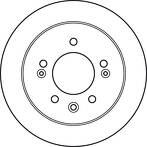 Тормозной диск TRW  DF4923