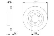 Тормозной диск Bosch  0 986 479 304