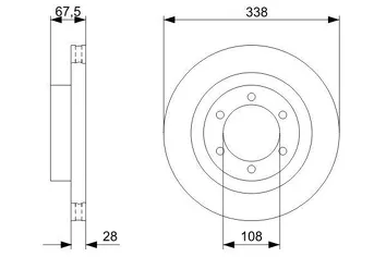 Bosch 0 986 479 304 <span>тормозной диск </span>