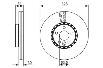 Bosch 0 986 479 621 <span>тормозной диск вентилируемый</span>