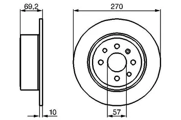 Bosch 0 986 478 420 <span>тормозной диск полный</span>