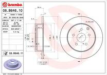 Тормозной диск Brembo Prime Line 08.B646.11 для Toyota Verso 1 пок.