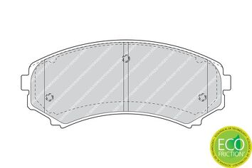 Ferodo Premier Eco Friction FDB1603 <span>тормозные колодки передние</span>