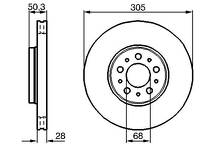 Тормозной диск Bosch  0 986 478 494