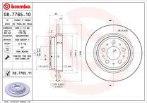 Тормозной диск Brembo Prime Line  08.7765.11