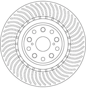 TRW DF6489S <span>тормозной диск вентилируемый</span>
