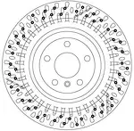 Тормозной диск TRW  DF6835S