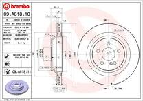 Тормозной диск Brembo Prime Line 09.A818.11 для Mercedes-Benz S-Class W221 / рестайлинг