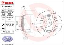 Тормозной диск Brembo Prime Line 08.B844.11 для Mercedes-Benz SL-Class R230