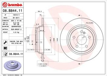 Brembo Prime Line 08.B844.11 <span>тормозной диск полный</span>