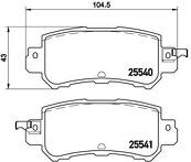 Задние тормозные колодки Brembo P 49 047 для Mazda CX-5 KE