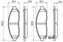 Передние тормозные колодки Bosch 0 986 494 151 для Nissan Leaf 1 пок. / ZE0