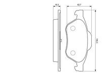 Передние тормозные колодки Bosch  0 986 494 034