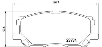 Brembo P 83 067 <span>тормозные колодки передние</span>