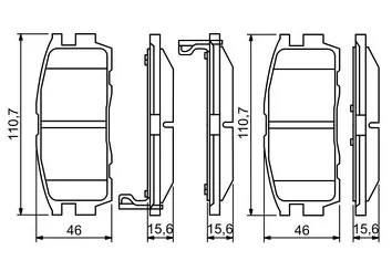 Bosch 0 986 494 251 <span>тормозные колодки задние</span>