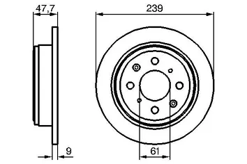 Bosch 0 986 479 101 <span>тормозной диск полный</span>