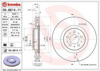 Тормозной диск Brembo Prime Line  09.8614.11