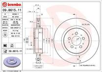 Тормозной диск Brembo Prime Line  09.8615.11