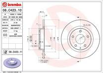 Тормозной диск Brembo Prime Line  08.C423.11