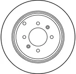 Тормозной диск TRW  DF2781