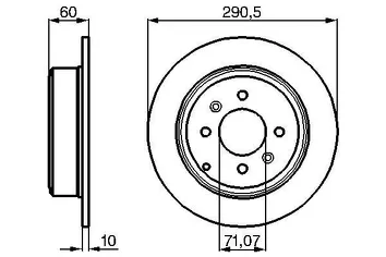 Bosch 0 986 478 877 <span>тормозной диск полный</span>