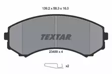 Передние тормозные колодки Textar 2348801 для Mitsubishi Pajero 4 пок.