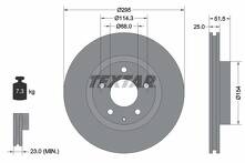 Тормозной диск Textar 92267603 для Mazda CX-3 DK
