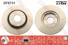 Тормозной диск TRW DF6731 для Mazda CX-3 DK