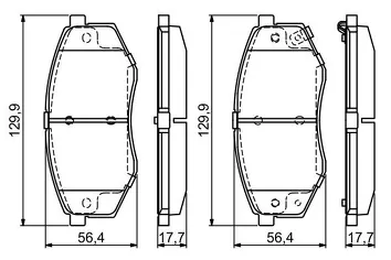 Bosch 0 986 494 692 <span>тормозные колодки передние</span>