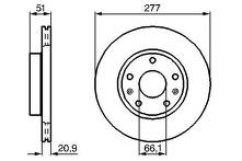Тормозной диск Bosch 0 986 478 992 для Land Rover Freelander 1 пок. / рестайлинг