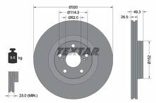 Тормозной диск Textar 92195303 для Toyota Avensis 3 пок. / T27 / универсал / рестайлинг