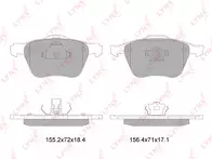 Передние тормозные колодки Lynx BD-7818 для Volvo S60 1 пок. / 384 / рестайлинг