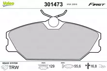 Передние тормозные колодки Valeo First  301473