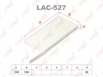 Lynx LAC-527 <span>салонный фильтр пылевой</span>