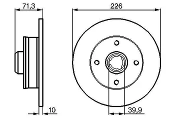 Bosch 0 986 478 331 <span>тормозной диск </span>
