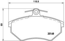 Передние тормозные колодки Brembo  P 85 015