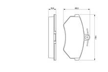 Передние тормозные колодки Bosch  0 986 460 944