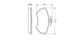 Передние тормозные колодки Bosch 0 986 460 943 для Seat Ibiza 2 пок. / рестайлинг