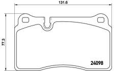 Передние тормозные колодки Brembo  P 85 110