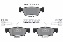 Задние тормозные колодки Textar Q+  2436701