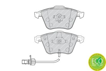 Ferodo Premier Eco Friction FDB1827 <span>тормозные колодки передние</span>