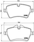 Передние тормозные колодки Brembo  P 06 051