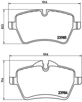 Brembo P 06 051 <span>тормозные колодки передние</span>