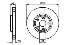 Тормозной диск Bosch 0 986 478 743 для Renault Laguna 2 пок. / рестайлинг